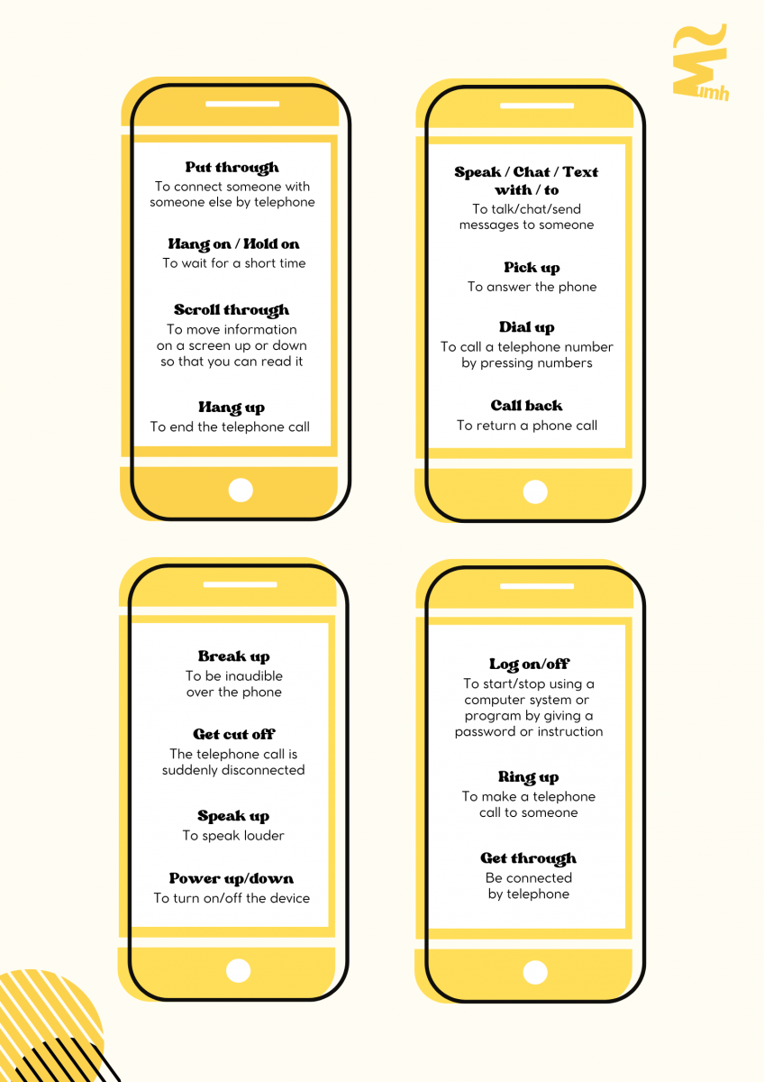 The phrasal verbs you should know about when using a mobile phone